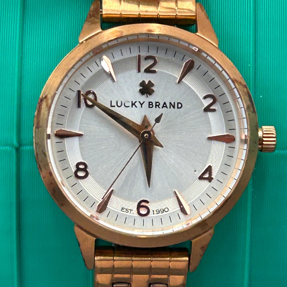 Lucky Brand Rose Gold‎ Tone Stainless Steel Watch LW00146 with Original Tag
